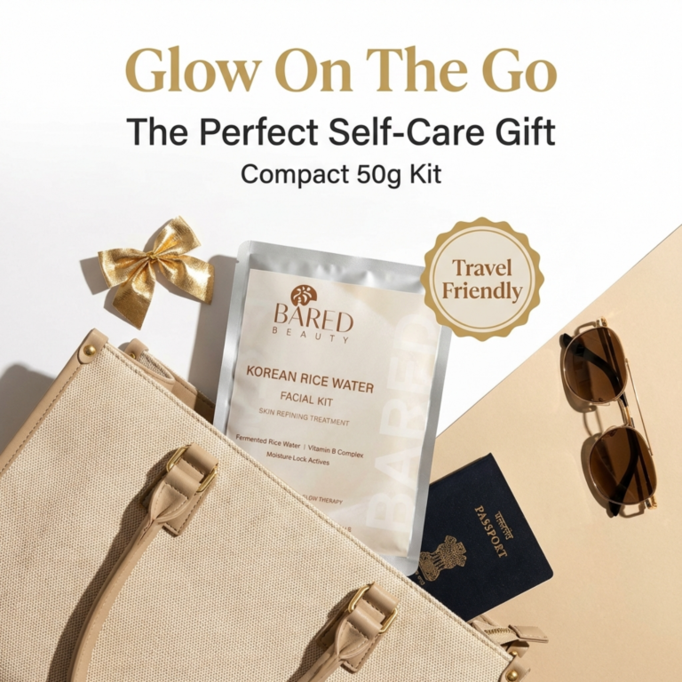 korean rice water facial kit, skin refining treatment with fermented rice water and vitamin b complex, 6 step soft glow therapy